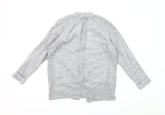 Womens UK Size M Laura Ashley Grey Cardigan Jumper