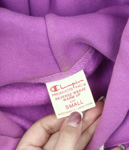 Mens UK Size S Champion Purple Pullover Hoodie