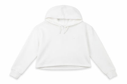 Front view of Sonneti girls’ white pullover hoodie 12-13 years