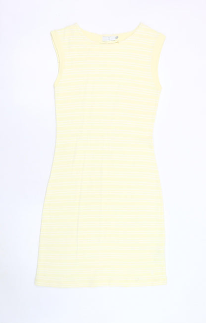 Henri Lloyd Women's Yellow Striped XL Shift Dress