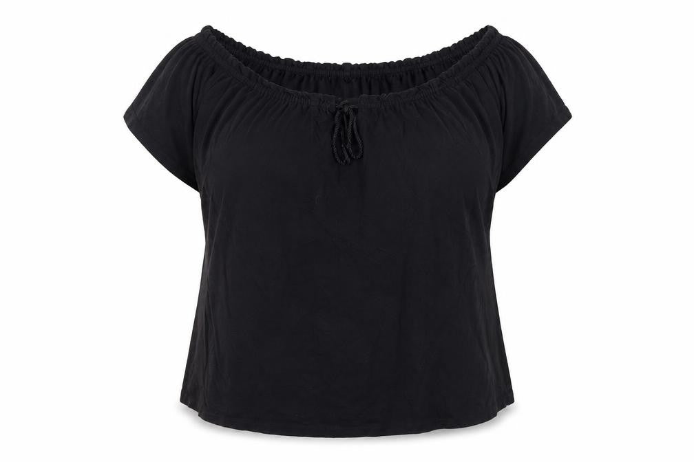 Womens UK Size 12 Red Herring Black Basic Blouse