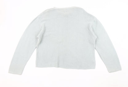 Womens UK Size M Noa Noa White Pullover Jumper