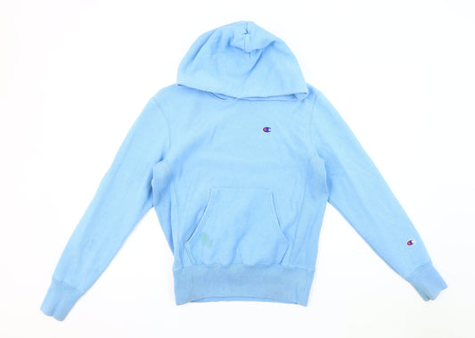 Unisex Adults UK Size S Champion Blue Pullover Hoodie