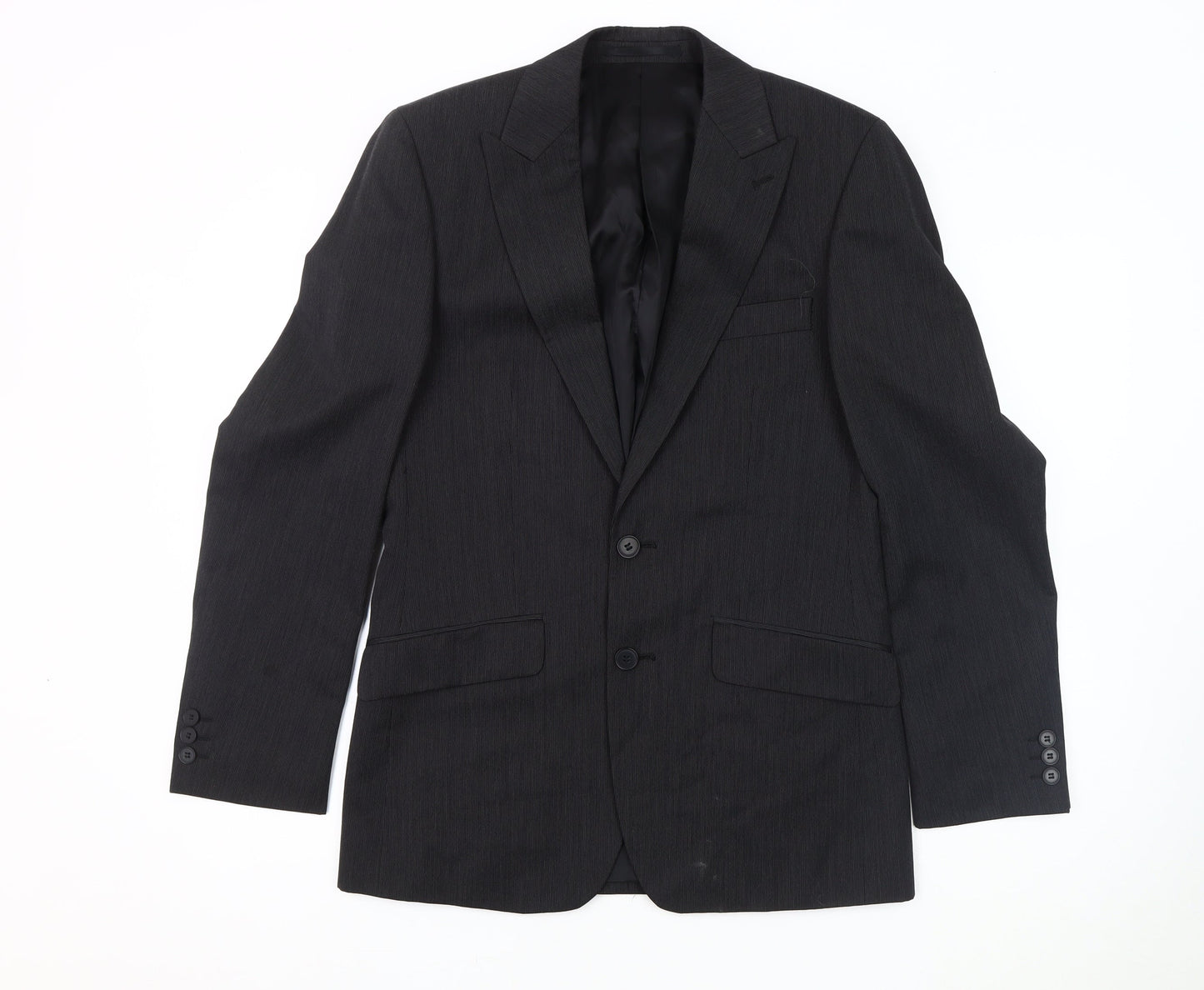 Mens UK Size 36 Jeff Banks Regular Black Suit Jacket
