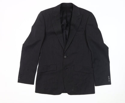 Mens UK Size 36 Jeff Banks Regular Black Suit Jacket