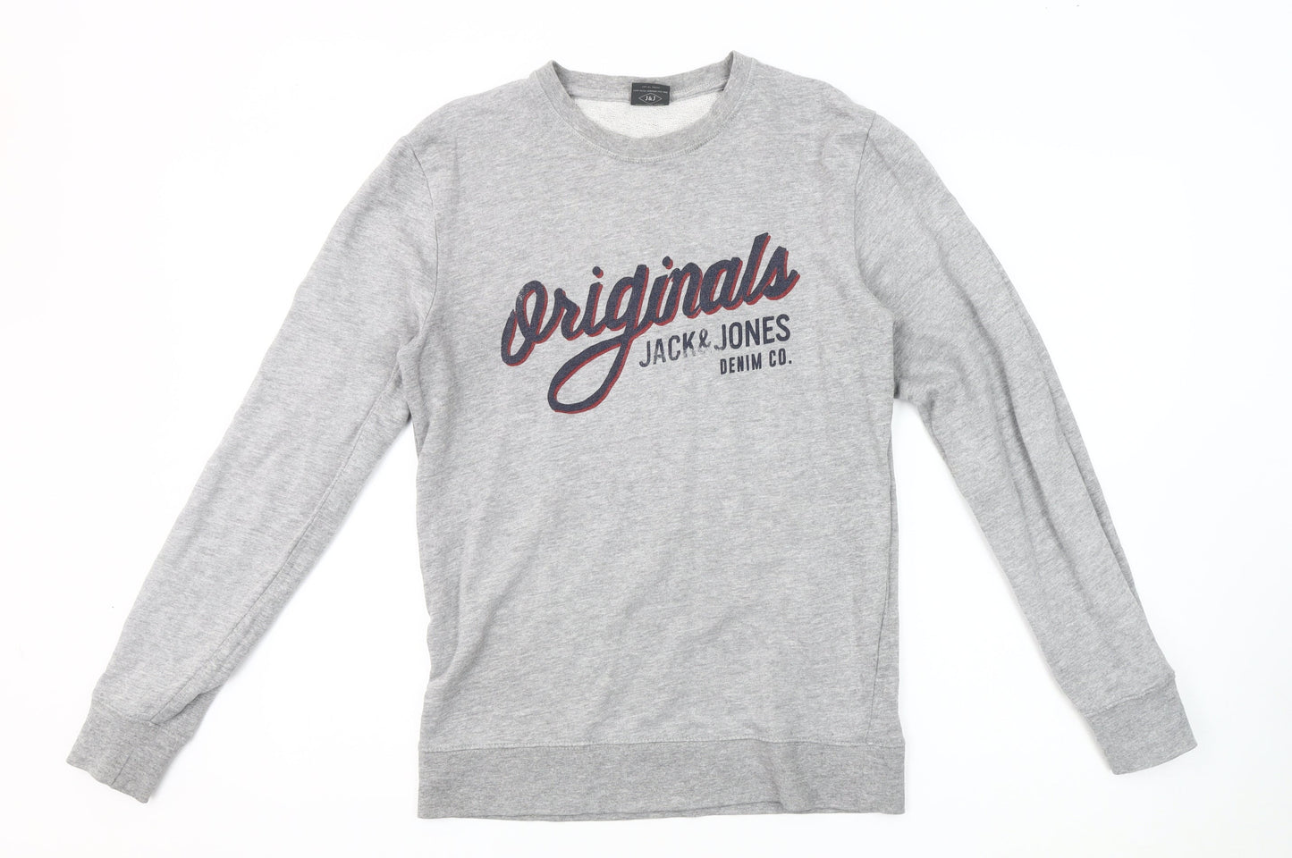 Mens UK Size S JACK & JONES Grey Pullover Sweatshirt