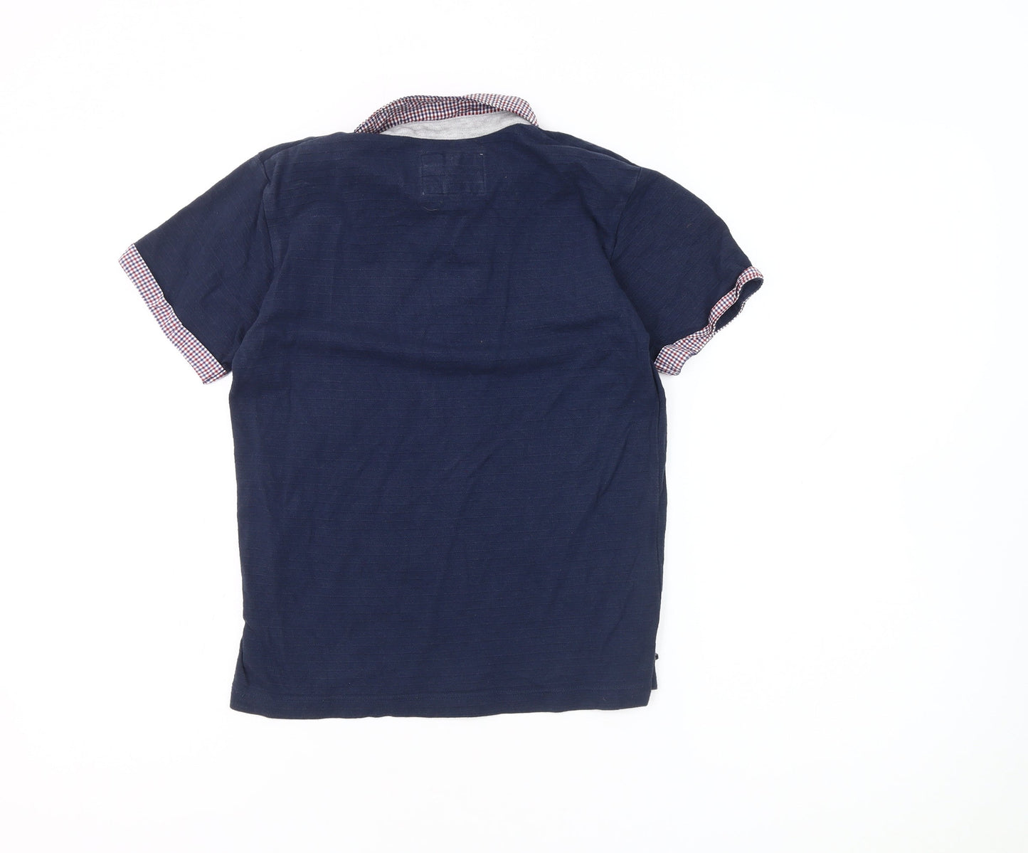 J Jeans Boys Blue Polo Shirt, Size 9-10, Button-Up, Cotton