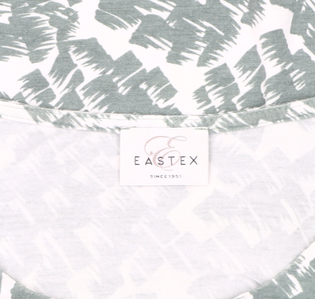 Womens UK Size 16 Eastex Green Basic T-Shirt