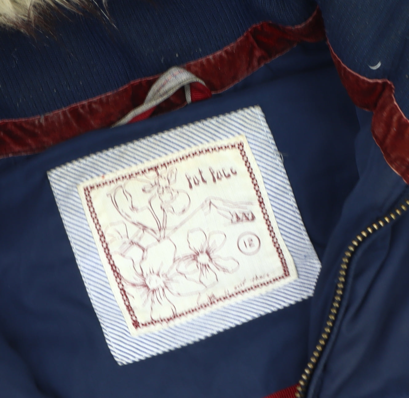 Pot Fleur Women's Blue Puffer Waistcoat - Size 12