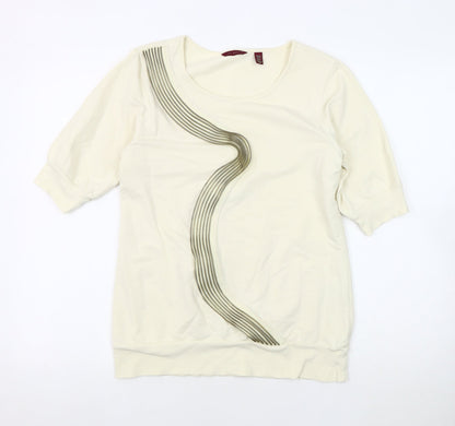 Womens UK Size 10 Ted Baker Ivory Basic Blouse