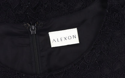 Alexon Women's Black Lace Sheath Dress Size 12