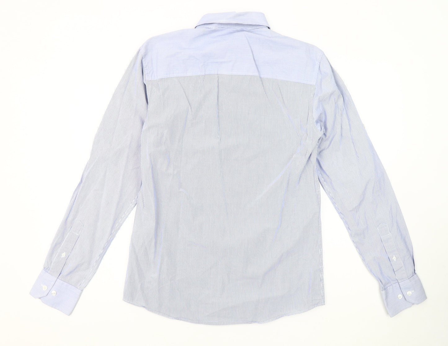 Jack & Jones Men's Blue Striped Button-Up Shirt S