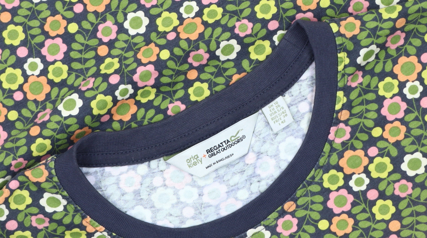 Womens UK Size 10 Regatta Multicoloured Basic T-Shirt
