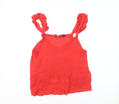 Womens UK Size 12 Superdry Red Camisole Tank