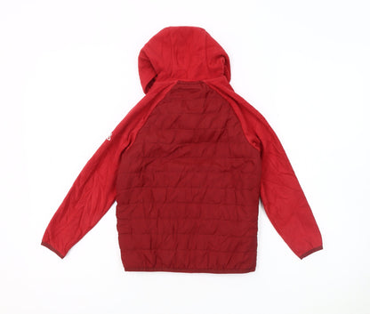 Craghoppers Boys Red Puffer Jacket 5-6 Years with Hood