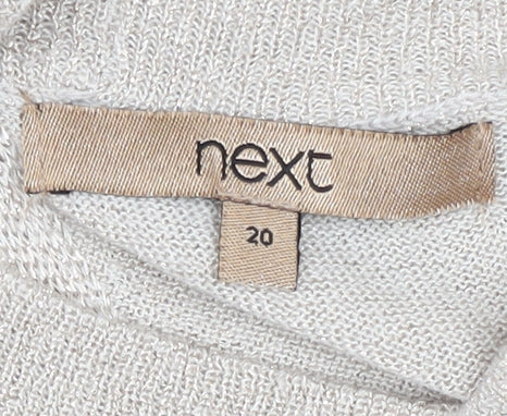 Womens UK Size 20 NEXT Beige Pullover Jumper