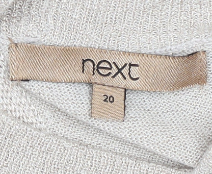 Womens UK Size 20 NEXT Beige Pullover Jumper