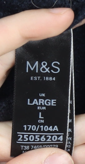 Womens UK Size L Marks and Spencer Blue Pullover Jumper