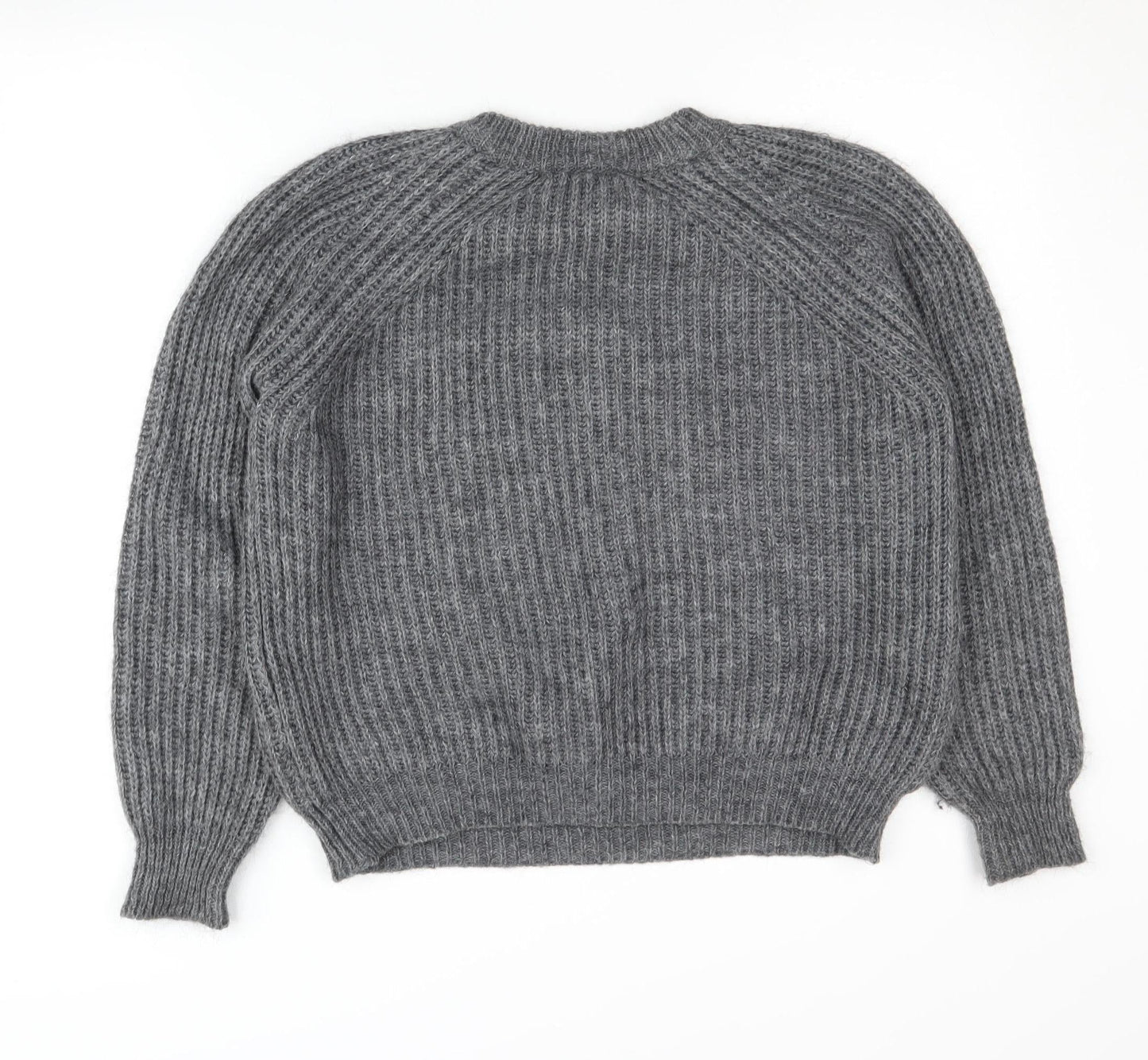 Womens UK Size S Zara Knit Grey Pullover Jumper
