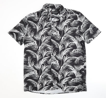 Goodfornothing Men's Black Floral Shirt - L Casual