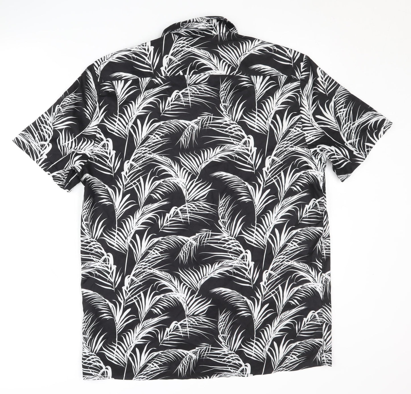 Goodfornothing Men's Black Floral Shirt - L Casual