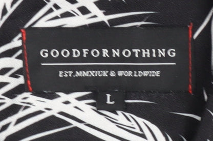 Goodfornothing Men's Black Floral Shirt - L Casual
