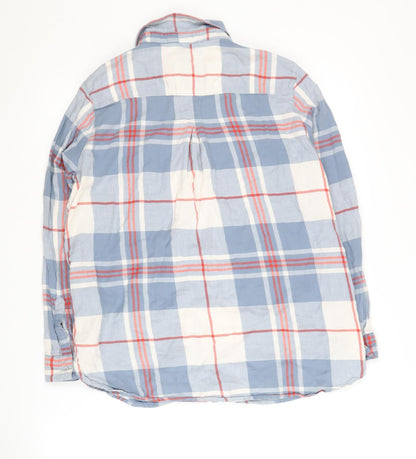 H&M Women's Multicoloured Plaid Button-Up Shirt