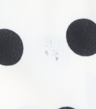 New Look Maternity Polka Dot Blouse, Size 8, Black, Casual