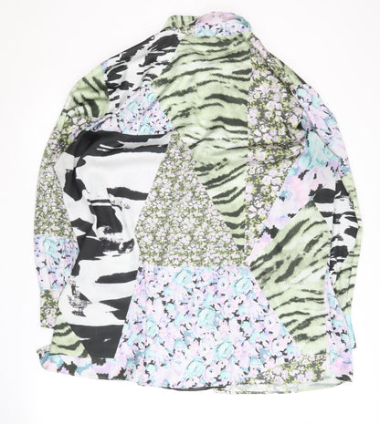 Womens UK Size 16 ASOS Multicoloured Basic Button-Up