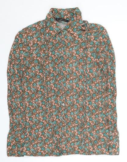 Womens UK Size S Zara Basic Multicoloured Basic Blouse