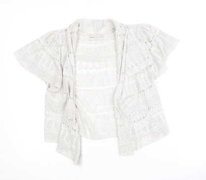 Womens UK Size 8 Marks and Spencer Beige Cardigan Jumper