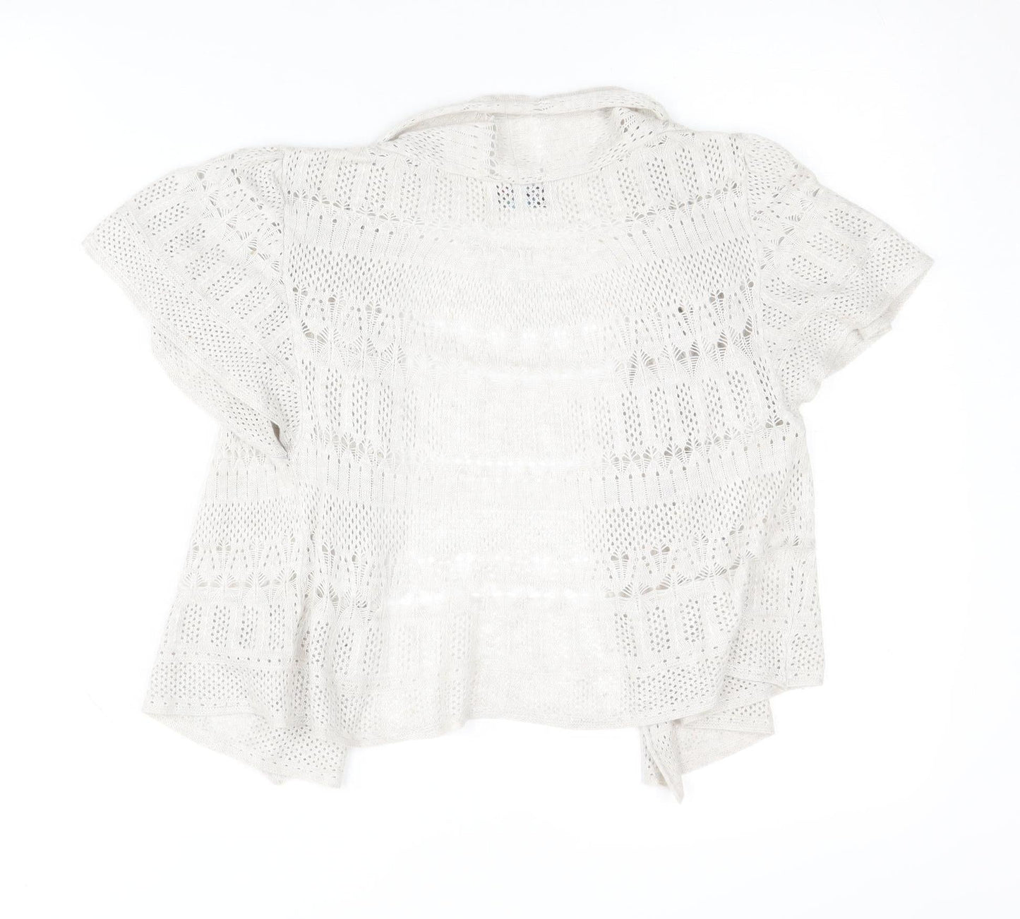 Womens UK Size 8 Marks and Spencer Beige Cardigan Jumper