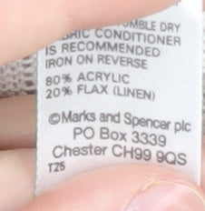 Womens UK Size 8 Marks and Spencer Beige Cardigan Jumper