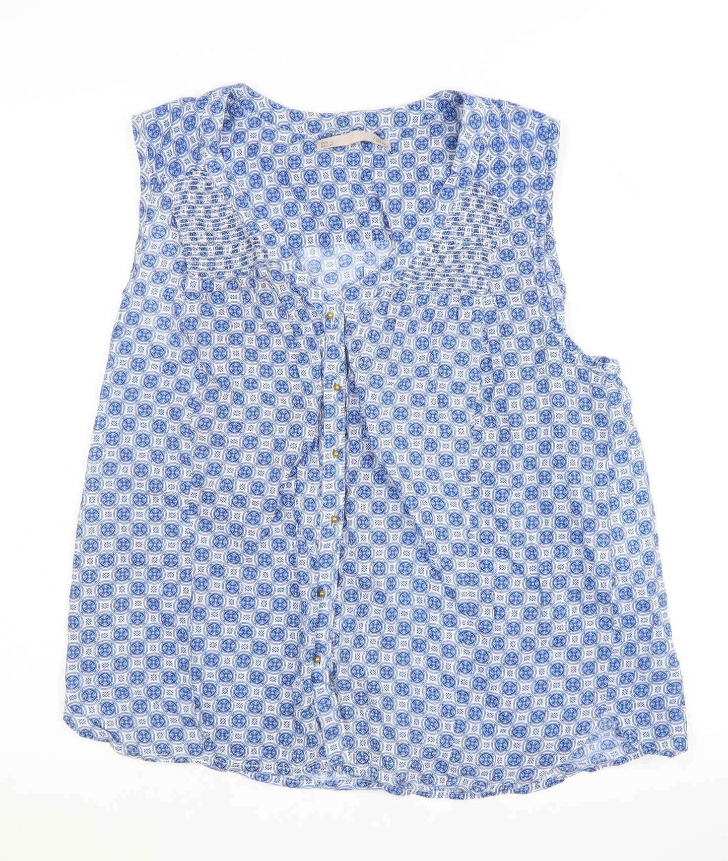 Womens UK Size 12 Sfera Blue Basic Tank