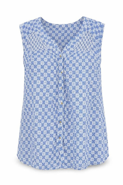 Womens UK Size 12 Sfera Blue Basic Tank