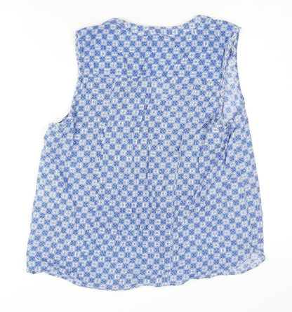 Womens UK Size 12 Sfera Blue Basic Tank