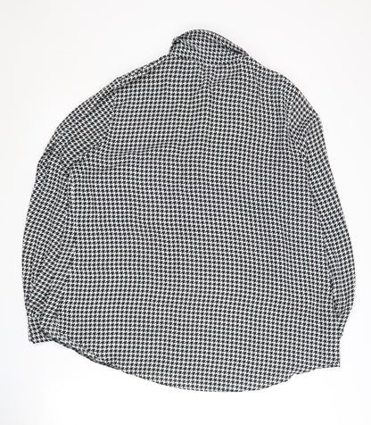 Womens UK Size 18 Dorothy Perkins Black Basic Button-Up