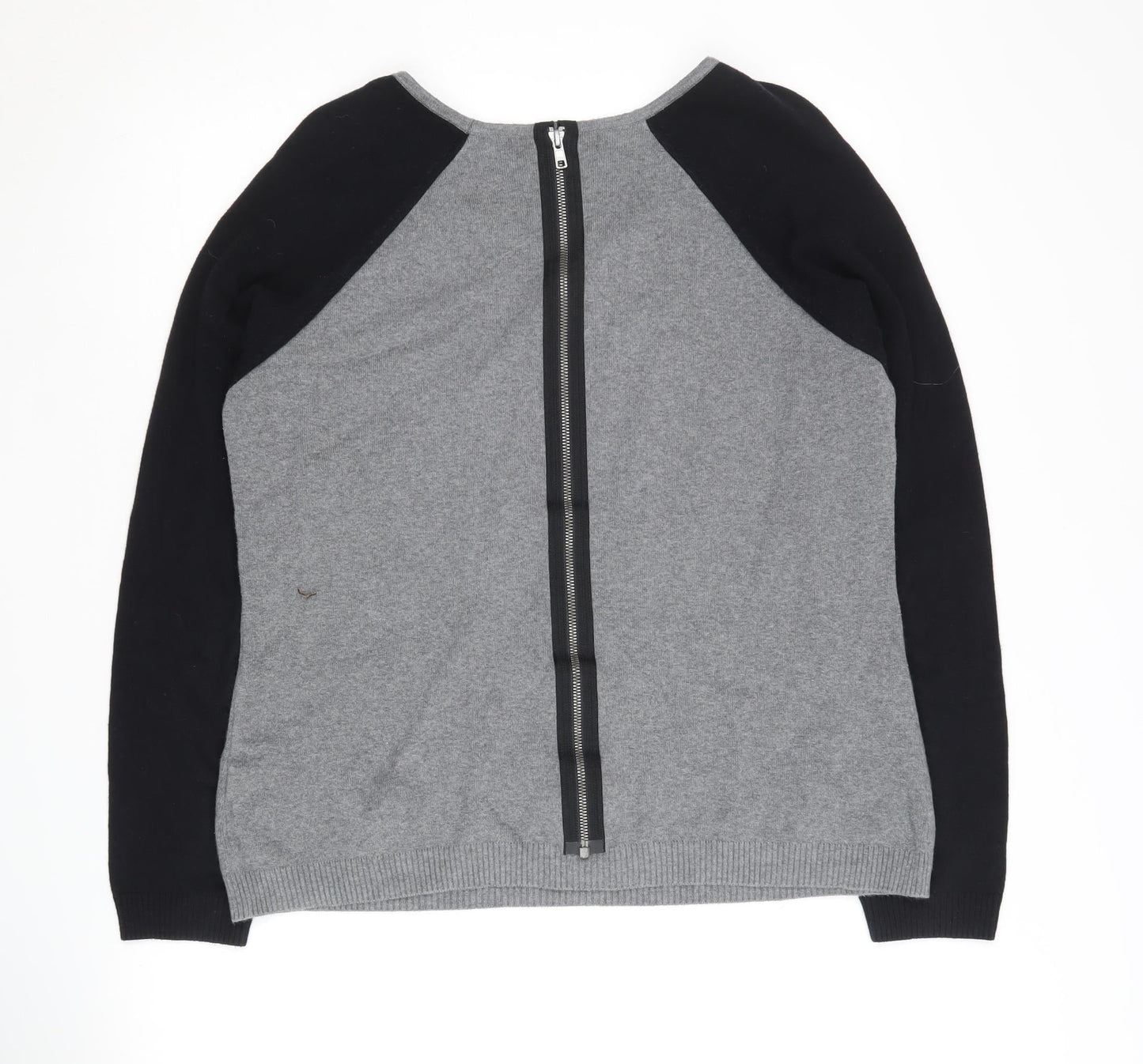 Womens UK Size 16 Marks and Spencer Grey Full Zip Jumper