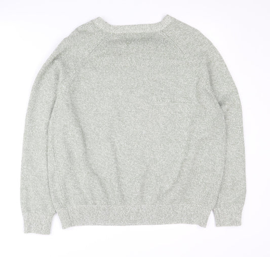 Womens UK Size L Marks and Spencer Green Pullover Jumper