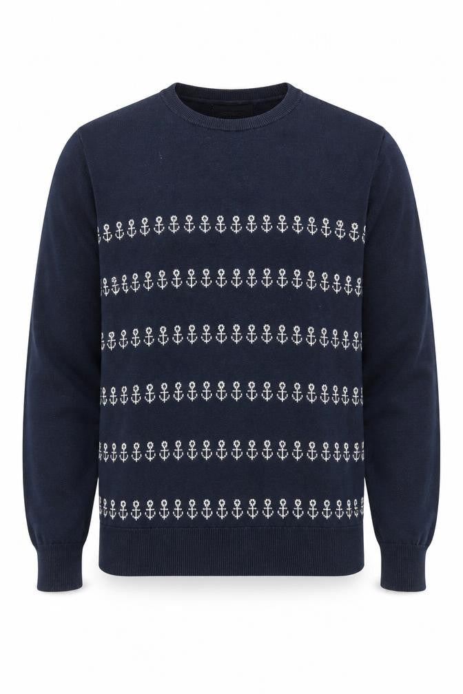 Mens UK Size M Frederik Anderson Copenhagen Blue Pullover Jumper