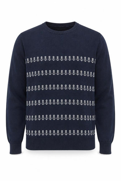 Mens UK Size M Frederik Anderson Copenhagen Blue Pullover Jumper