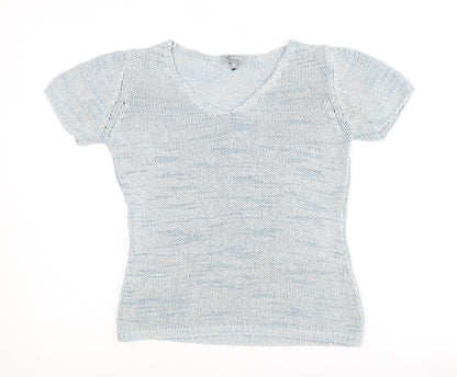 Womens UK Size S Per Una Blue Pullover Jumper