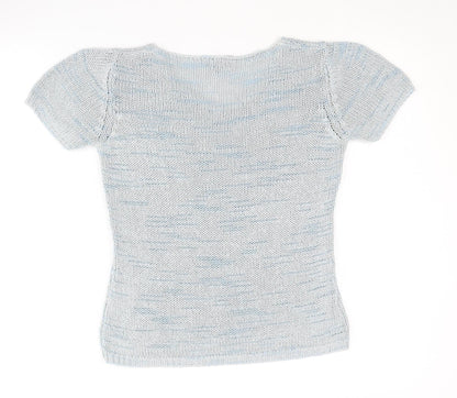 Womens UK Size S Per Una Blue Pullover Jumper
