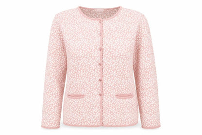 Womens UK Size 14 Afibel Pink Cardigan Jumper