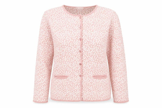 Womens UK Size 14 Afibel Pink Cardigan Jumper
