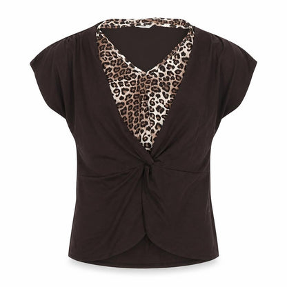 Marks and Spencer Women's Brown Wrap Top UK 16