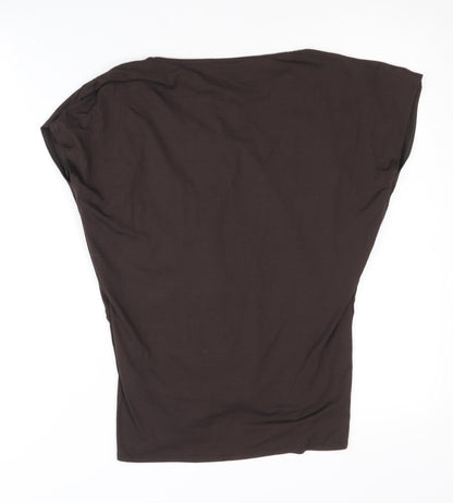 Marks and Spencer Women's Brown Wrap Top UK 16