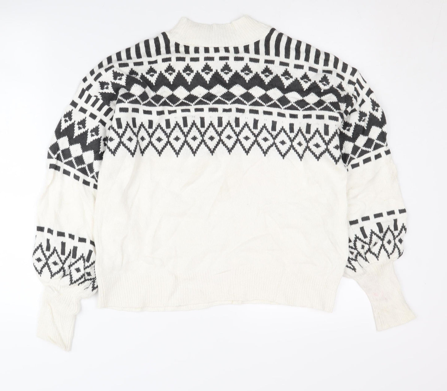 Womens UK Size S Ann Taylor White Pullover Jumper
