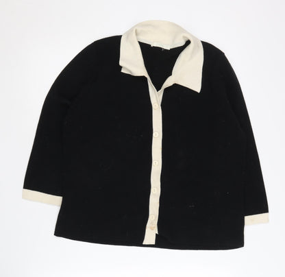 Womens UK Size 8 Marks and Spencer Black Cardigan Jumper