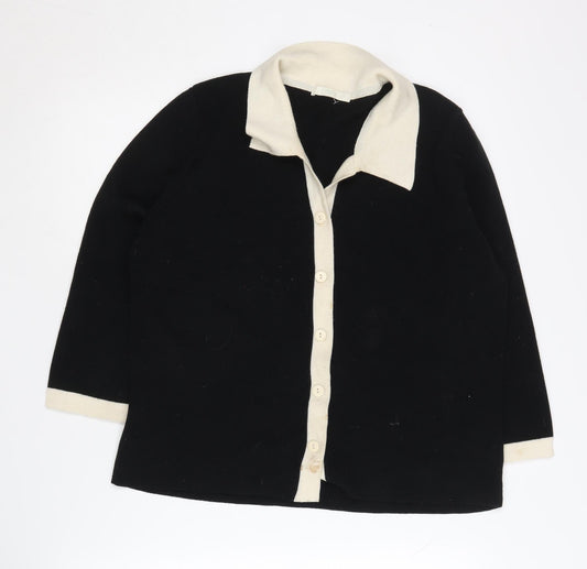 Womens UK Size 8 Marks and Spencer Black Cardigan Jumper